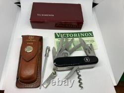 Vintage Victorinox Black Swiss Army Knife with Case Box