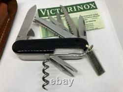 Vintage Victorinox Black Swiss Army Knife with Case Box