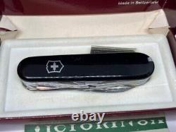 Vintage Victorinox Black Swiss Army Knife with Case Box