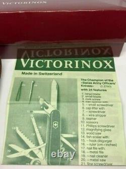 Vintage Victorinox Black Swiss Army Knife with Case Box
