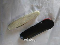 Vintage Victorinox Buddy Cracked Ice Cellidor MOP Faux Pearl Swiss Army Knife