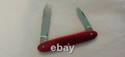 Vintage Victorinox Buddy Handy Boy Secretary Swiss Army Knife Red Alox Victoria