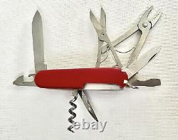 Vintage Victorinox Deluxe Climber Swiss Army Knife With Mechanic Pliers Rare