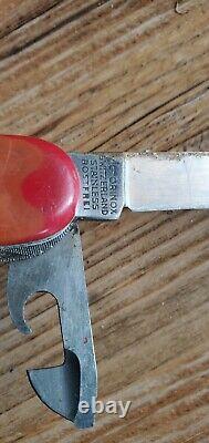 Vintage Victorinox Elinox Swiss Army Stainless Rostfrei Suisse Multi Tool Knife