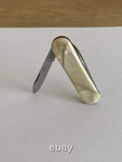 Vintage Victorinox Escort Swiss Army Pocket Knife Faux Mother Of Pearl 60s 70s