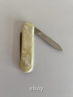 Vintage Victorinox Escort Swiss Army Pocket Knife Faux Mother Of Pearl 60s 70s