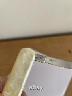 Vintage Victorinox Escort Swiss Army Pocket Knife Faux Mother Of Pearl 60s 70s