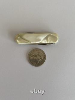 Vintage Victorinox Escort Swiss Army Pocket Knife Faux Mother Of Pearl 60s 70s
