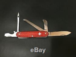 Vintage Victorinox First Mate Red Alox Swiss Army Knife Marlin Spike Rostfrei