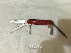 Vintage Victorinox First Mate Red Alox Swiss Army Knife Marlin Spike Rostfrei