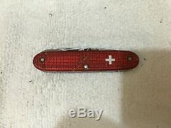 Vintage Victorinox First Mate Red Alox Swiss Army Knife Marlin Spike Rostfrei