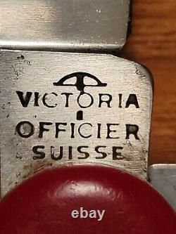 Vintage Victorinox Officier Suisse Swiss Army Knife 84mm 1960s Shackle