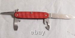 Vintage Victorinox Pioneer 1970s- 1980s Red Alox Swiss Army Knife