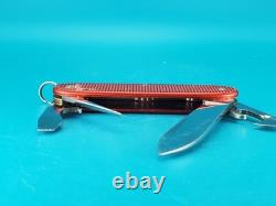 Vintage Victorinox Pioneer 93mm Red Alox Old Cross Swiss Army Knife! 1985 DATE