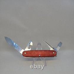 Vintage Victorinox Pioneer Pre'84 Red Alox Silver Swiss Army Knife