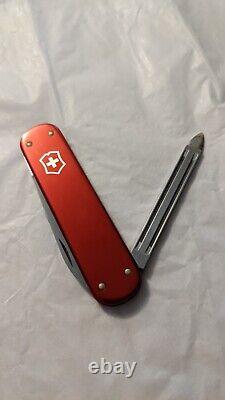 Vintage Victorinox Prince 74mm Swiss Army knife Red Alox Great Condition