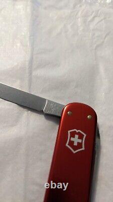 Vintage Victorinox Prince 74mm Swiss Army knife Red Alox Great Condition