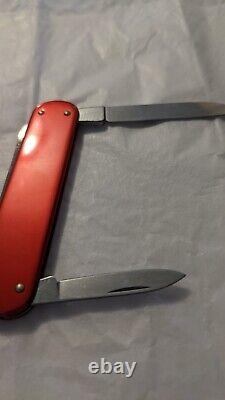 Vintage Victorinox Prince 74mm Swiss Army knife Red Alox Great Condition