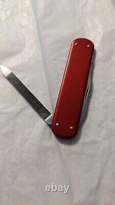 Vintage Victorinox Prince 74mm Swiss Army knife Red Alox Great Condition