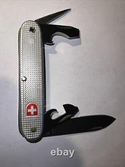 Vintage Victorinox Soldier 1983 Swiss Army Knife Silver Alox