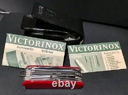 Vintage Victorinox Swiss Army Knife 1.6795 In Original Box and Leather Pouch