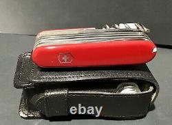 Vintage Victorinox Swiss Army Knife 1.6795 In Original Box and Leather Pouch