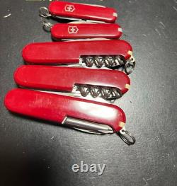 Vintage Victorinox Swiss Army Knife Lot Of 5 Rare