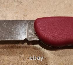 Vintage Victorinox Swiss Army Knife Red Cowboy Slide Lock With Pouch New In Box