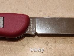 Vintage Victorinox Swiss Army Knife Red Cowboy Slide Lock With Pouch New In Box