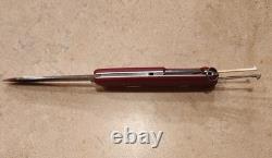 Vintage Victorinox Swiss Army Knife Red Cowboy Slide Lock With Pouch New In Box