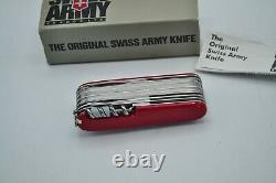 Vintage Victorinox Swiss Army Pocket Knife Swisschamp Red 91mm New
