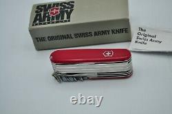 Vintage Victorinox Swiss Army Pocket Knife Swisschamp Red 91mm New