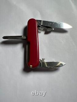 Vintage Victorinox Tinker Small 84 mm Swiss Army Knife Red'76-'79 No Keyring