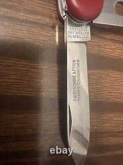 Vintage Victorinox Victoria Abercrombie & Fitch Swiss Army Knife With Bail