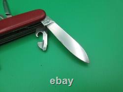 Vintage Victorinox Victoria Fisherman 91mm Folding Knife Multi Tool