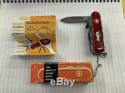 Vintage Victorinox Wenger Swiss Army Knife With Original Box And Paperwork