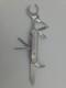 Vintage Wenger 85mm Swiss Army Knife Cigar Cutter Stainless Steel Scales