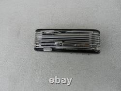 Vintage Wenger Delemont Lancelot Dynasty Swiss Army knife Black Handles Used