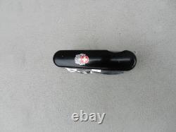 Vintage Wenger Delemont Lancelot Dynasty Swiss Army knife Black Handles Used