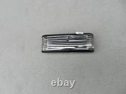 Vintage Wenger Delemont Lancelot Dynasty Swiss Army knife Black Handles Used