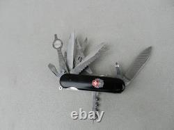 Vintage Wenger Delemont Lancelot Dynasty Swiss Army knife Black Handles Used