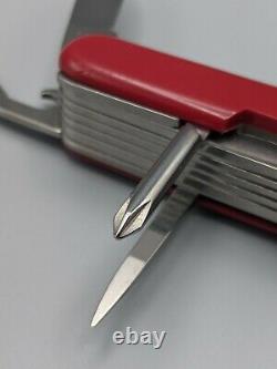 Vintage Wenger Delemont Monarch Swiss Army Pocket Knife 7 Layer Multi Tool EUC