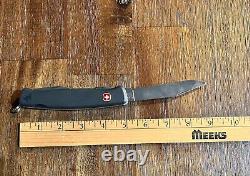 Vintage Wenger Delemont Ranger Swiss Army Knife / Black Lock Blade / VERY CLEAN