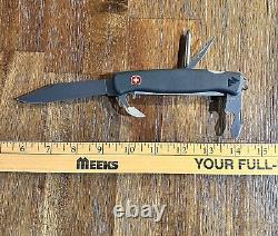 Vintage Wenger Delemont Ranger Swiss Army Knife / Black Lock Blade / VERY CLEAN