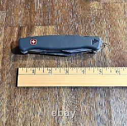 Vintage Wenger Delemont Ranger Swiss Army Knife / Black Lock Blade / VERY CLEAN