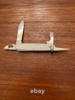 Vintage Wenger Delemont Silver Soldier Swiss Army Knife 1983