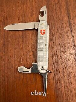 Vintage Wenger Delemont Silver Soldier Swiss Army Knife 1983