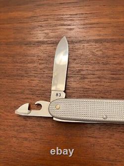 Vintage Wenger Delemont Silver Soldier Swiss Army Knife 1983