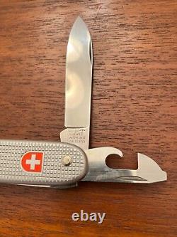 Vintage Wenger Delemont Silver Soldier Swiss Army Knife 1983