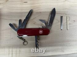Vintage Wenger Delemont Swiss Army Knife Locking Blade With Box